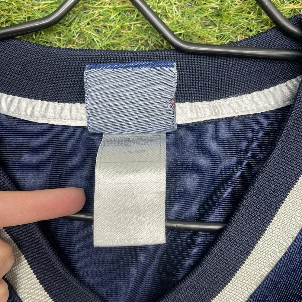 Vintage New England Patriots Reebok Jersey Mens 52 Tom Brady NFL #12 Blue Print